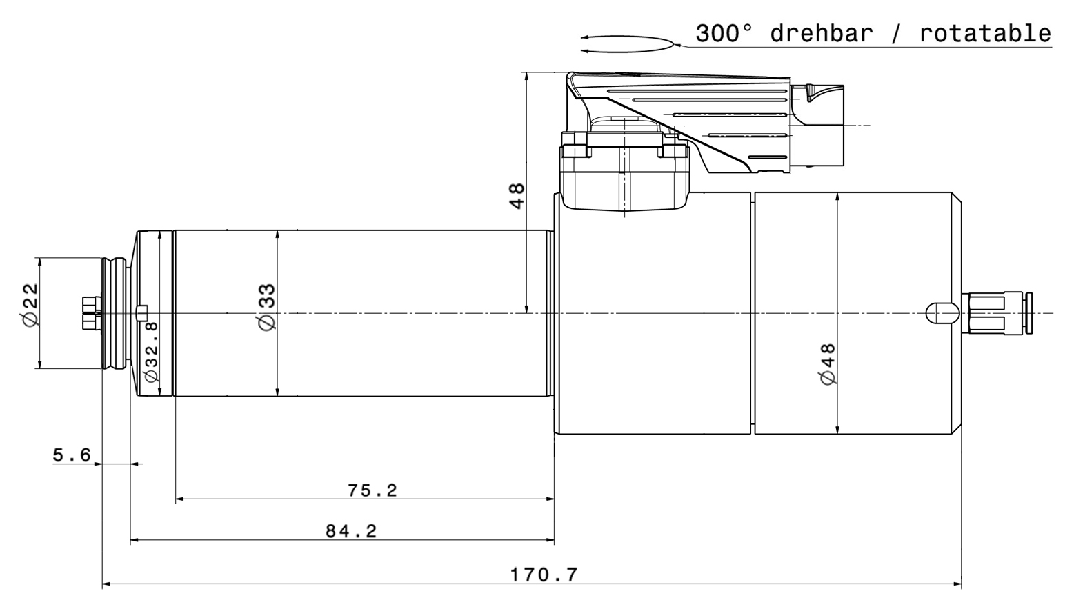Type 4033 dimensions