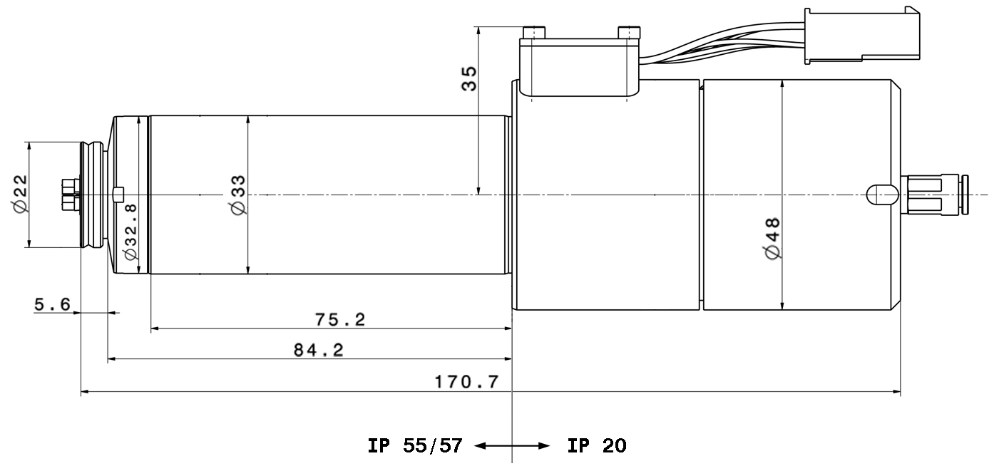 Type 4033 AC-ST-60 dimensions