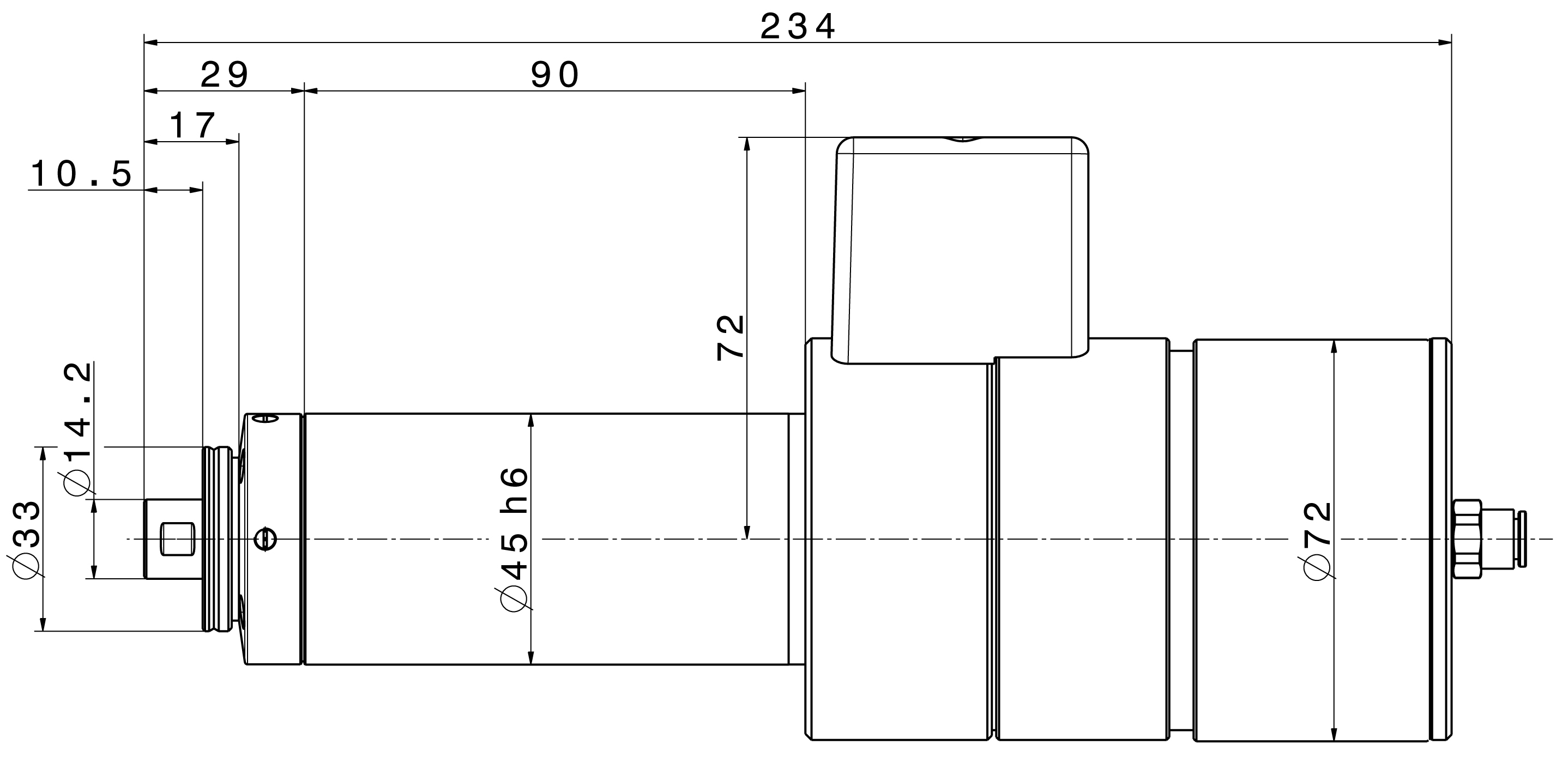 Type 4041 HY-ESD-BW dimensions