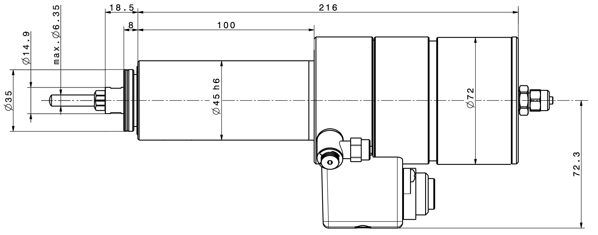 Type 4041 AC dimensions