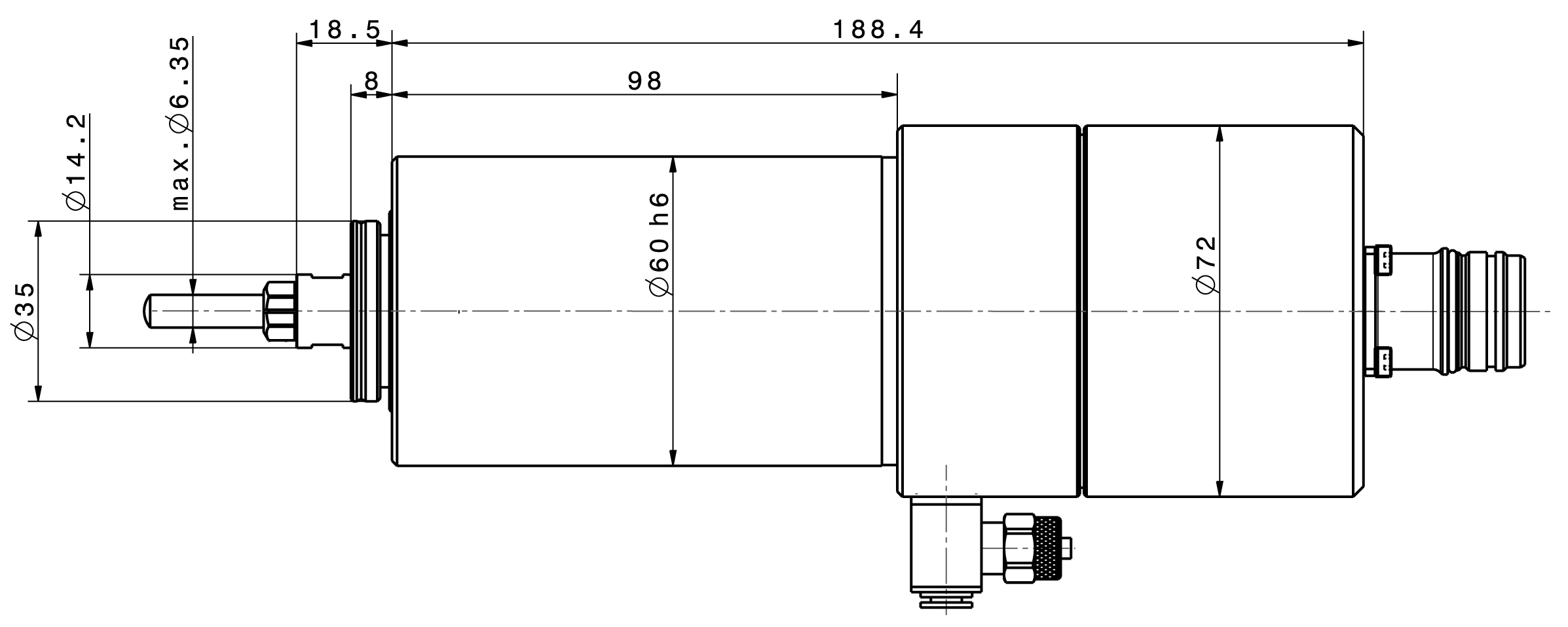Type 4060 AC-T dimensions