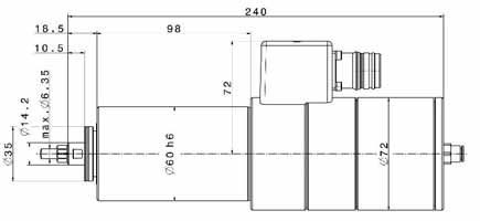 Type 4061 DC-T dimensions
